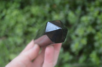 Polished Black Basalt Point-Prisms x 6 From Antsirabe, Madagascar