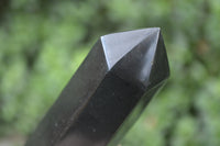 Polished Black Basalt Point-Prisms x 6 From Antsirabe, Madagascar