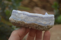 Natural Crystalline Blue Lace Agate Specimens x 4 From Namibia