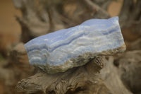 Natural Crystalline Blue Lace Agate Specimens x 4 From Namibia