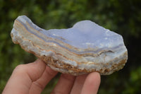 Natural Crystalline Blue Lace Agate Specimens x 4 From Namibia