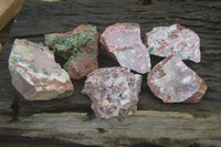 Natural Salrose Cobaltion Dolomite Specimens x 6 From Kakanda, Congo