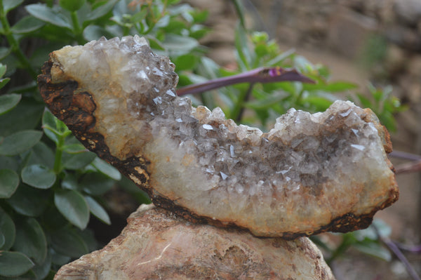 Natural Zululand Dark Amethyst Geodes x 3 from Jozini, South Africa