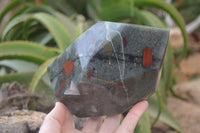 Polished Conglomerate Bloodstone Prism x 1 From Swaziland