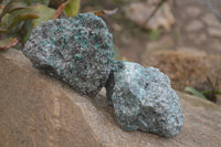 Natural Rare Emerald Mica In Matrix Cobbed Specimens x 3 From Mutoko, Zimbabwe