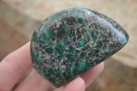 Polished Rare Emerald Mica In Matrix Standing Free Forms x 6 From Mutoko, Zimbabwe