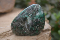 Polished Rare Emerald Mica In Matrix Standing Free Forms x 6 From Mutoko, Zimbabwe