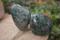 Polished Rare Emerald Mica In Matrix Standing Free Forms x 6 From Mutoko, Zimbabwe