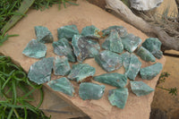 Natural Jade Cobbed Specimens x 35 From Swaziland