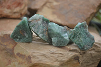 Natural Jade Cobbed Specimens x 35 From Swaziland