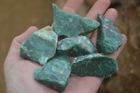 Natural Jade Cobbed Specimens x 35 From Swaziland