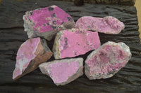 Natural Salrose Cobaltion Dolomite Specimens x 6 From Kakanda, Congo