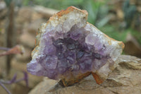 Natural Zululand Amethyst Geodes x 4 From Jozini, South Africa