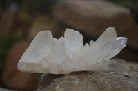 Natural Clear Quartz Clusters x 6 From Madagascar