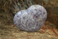 Polished Lepidolite With Rubellite Hearts x 6 From Madagascar