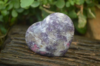 Polished Lepidolite With Rubellite Hearts x 6 From Madagascar