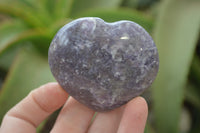 Polished Lepidolite With Rubellite Hearts x 6 From Madagascar