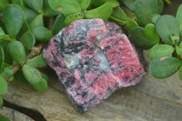 Natural Rhodonite Cobbed Specimens x 6 From Zimbabwe