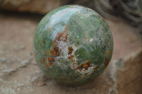 Polished Chrysoprase Sphere-Balls x 6 From Madagascar