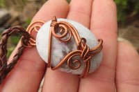 Polished Mixed Copper Wire Wrapped Pendants x 6 From South Africa