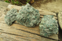 Natural Rare Emerald Mica In Matrix Cobbed Specimens x 3 From Mutoko, Zimbabwe