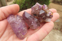 Natural Smokey Amethyst Crystals x 20 From Chiredzi, Zimbabwe