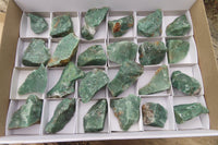 Natural Jade Cobbed Specimens x 24 From Swaziland