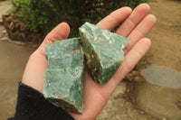 Natural Jade Cobbed Specimens x 24 From Swaziland