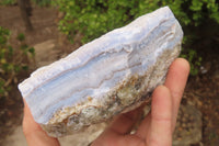 Natural Crystalline Blue Lace Agate Specimen x 1 From Namibia