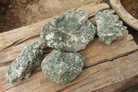 Natural Rare Emerald Mica In Matrix Cobbed Specimens x 4 From Mutoko, Zimbabwe