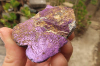 Natural Metallic Purpurite Cobbed Specimens x 12 From Erongo, Namibia