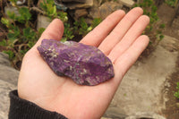 Natural Metallic Purpurite Cobbed Specimens x 12 From Erongo, Namibia