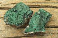 Natural Crystalline Malachite Specimens x 6 From Kasompe, Congo