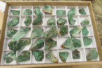 Natural Swazi Jade Cobbed Specimens x 35 From Swaziland