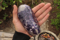 Polished Silver Leaf Lepidolite Standing Free Forms x 3 From Zimbabwe