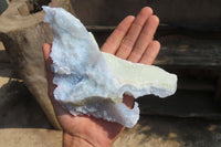 Natural Etched Blue Chalcedony Specimens x 4 From Nsanje, Malawi