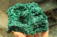 Natural Silky Malachite Specimens x 3 From Congo