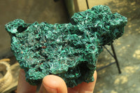 Natural Silky Malachite Specimens x 3 From Congo