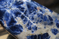 Polished Sodalite Standing Free Forms x 3 From Kunene River, Namibia