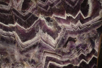 Polished Chevron Amethyst Point With Geode Vugs x 1 From Zambia