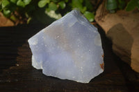 Natural Crystalline Blue Lace Agate Plates x 2 From Namibia