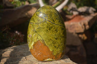 Polished Green Opal Standing Free Form x 1 From Antsirabe, Madagascar