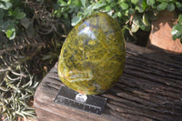 Polished Green Opal Standing Free Form x 1 From Antsirabe, Madagascar