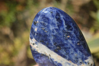 Polished Sodalite Standing Free Forms x 3 From Kunene River, Namibia