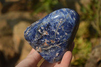 Polished Sodalite Standing Free Forms x 3 From Kunene River, Namibia