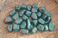 Polished Flower Banded Malachite Free Forms x 35 From Congo