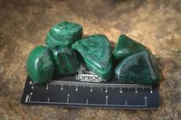 Polished Flower Banded Malachite Free Forms x 35 From Congo