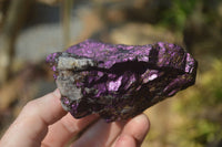 Natural Metallic Purpurite Cobbed Specimens x 5 From Erongo, Namibia