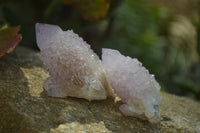 Natural Ametrine Spirit Quartz Clusters x 35 From Boekenhouthoek, South Africa