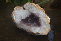 Natural Zululand Amethyst Geodes x 2 from Jozini, South Africa